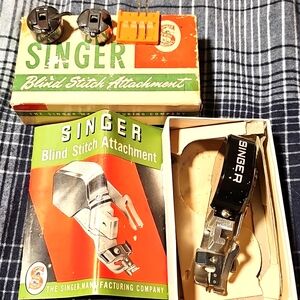 Vintage Singer Blind Stitch attachment And Some Extras